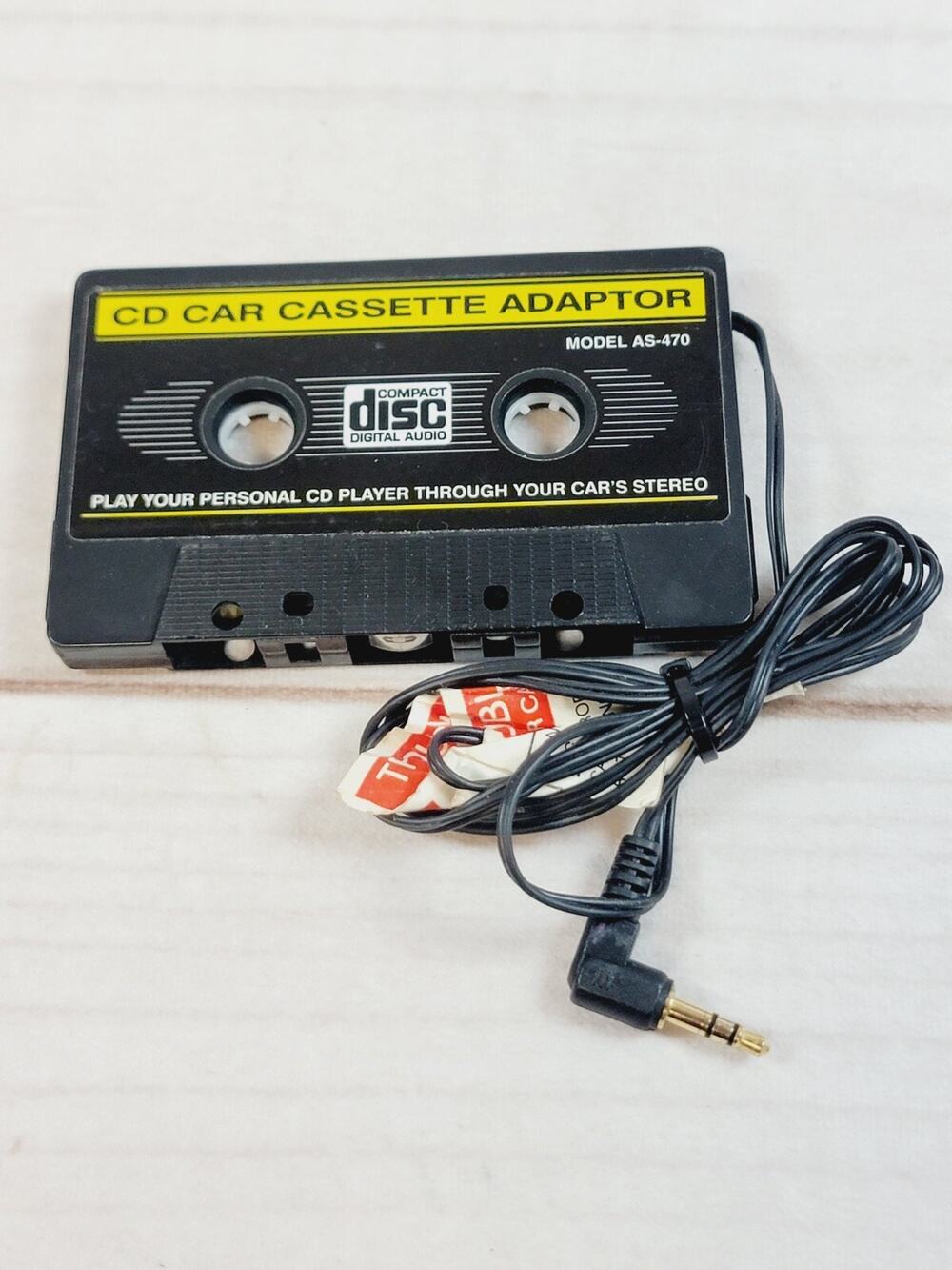 Compact Disc CD Car Cassette Adaptor AS-470 Vintage 1995 Lenoxx Sound READ
